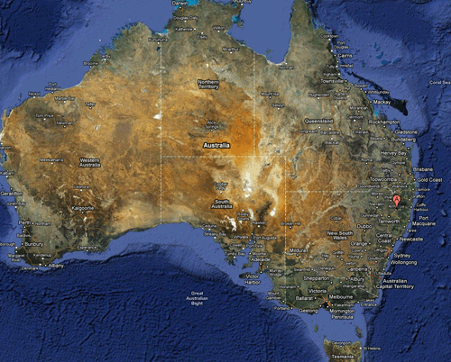 Location map - Armidale