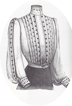 1895 - Flowing sleeves