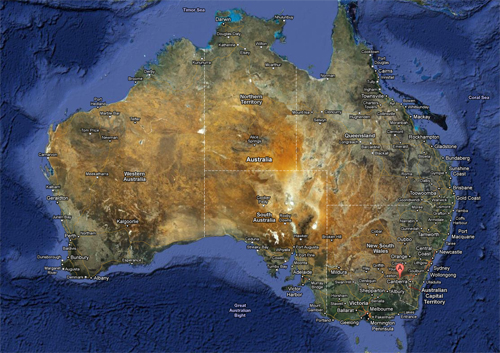 Location map - Gundagai