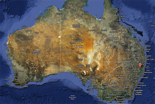 Location map - Hillgrove