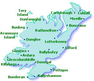 See map of Donegal