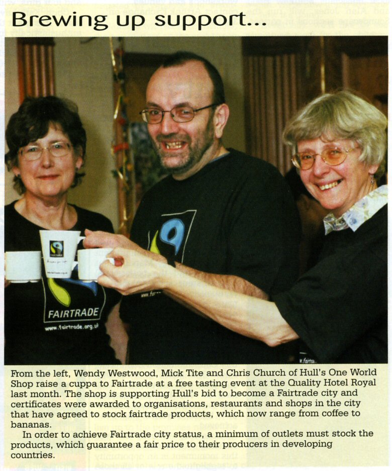 Hull InPrint Fair Trade City Article